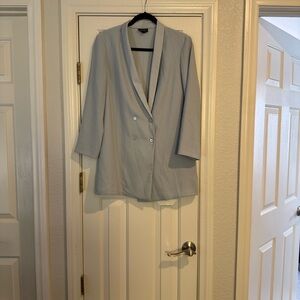 Topshop Light blue/Gray Blazer